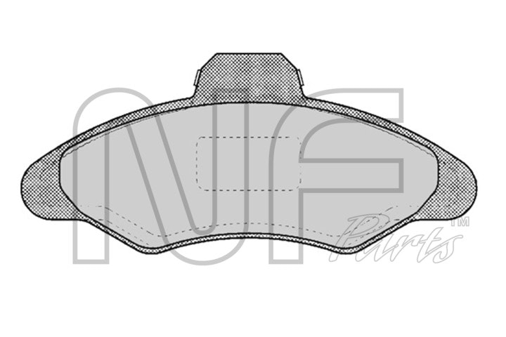 NF PARTS stabdžių trinkelių rinkinys, diskinis stabdys NF0019041